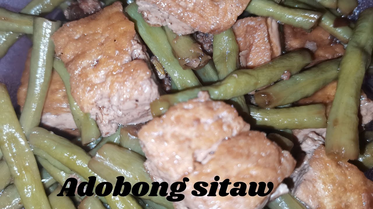 Adobong Sitaw w/ Tofu marizanonuevoskitchenatbp.9630 YouTube