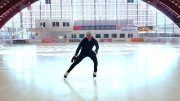 Backward Crossovers Introduction Drill: Backward Heel Pushes