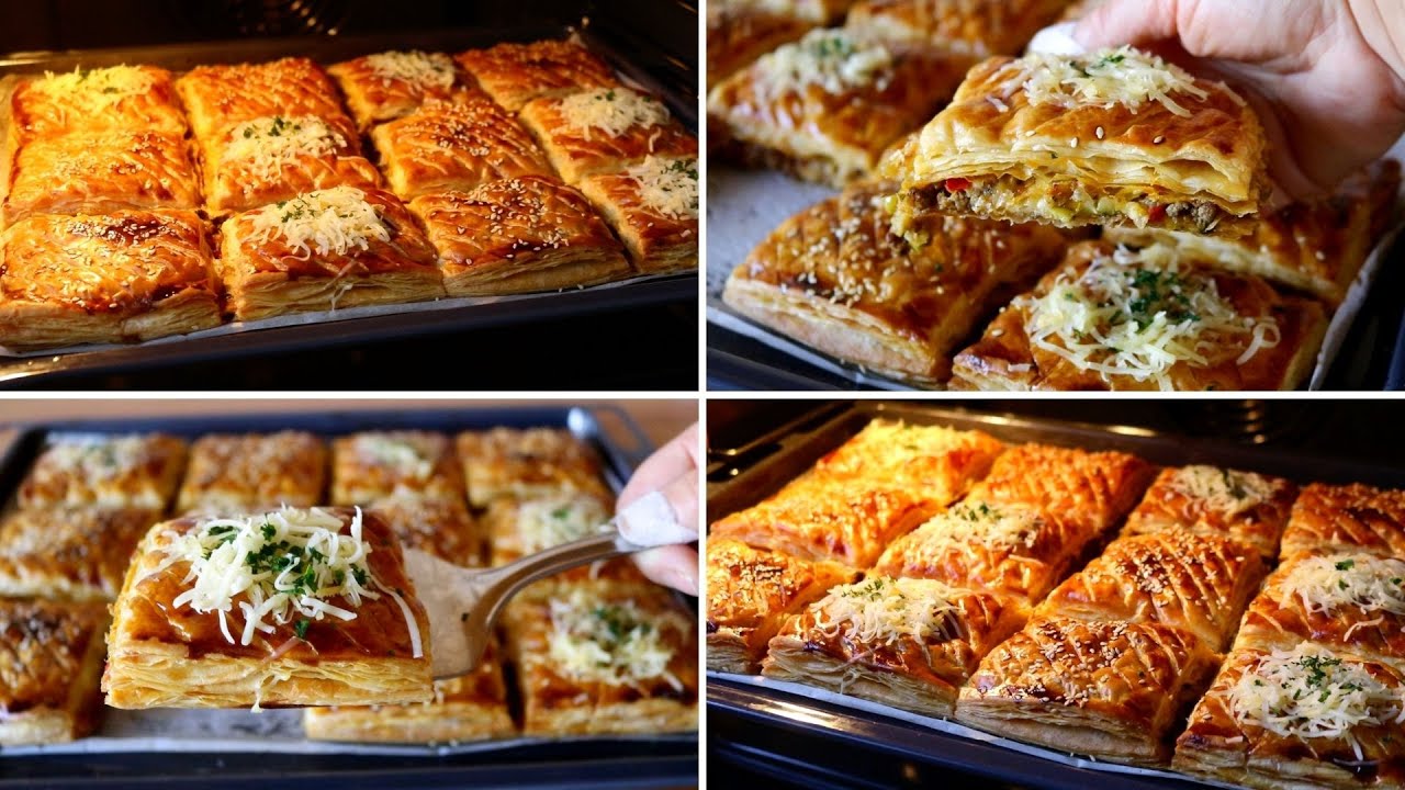 هاذي اللي غتهنيك في رمضان !!! مورقة بحجم عائلي بعجين سحري كيوجد في رمشة عين بحشوة معلكة و لذيذة.