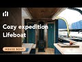 Ultimate Floating Tiny Home - (Affordable Re-purposed Lifeboat)