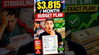 💰$3,815 a Month - Broke or Smart (Real Budget Plan)#shorts #usa #money #budget