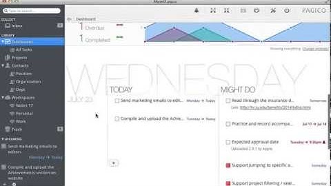 The unique Daily Planning section in Pagico 6