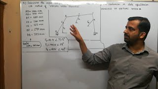 Static force analysis using virtual work principle q6