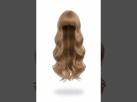 Парик Wigly Длинный волнистый с челкой, Цвет Лесной Орех (Hazelnut), 66 см, видео 1