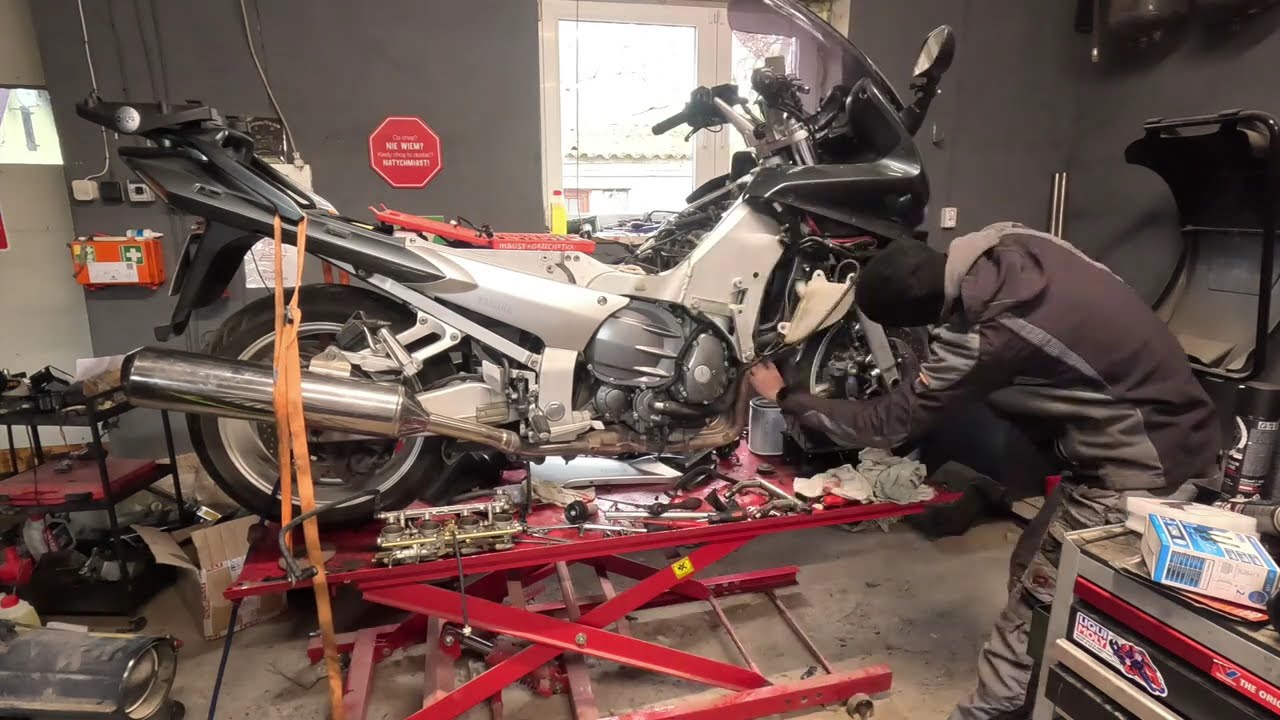 Yamaha FJR 1300 Duży serwis i zdjęcie blokady mocy...