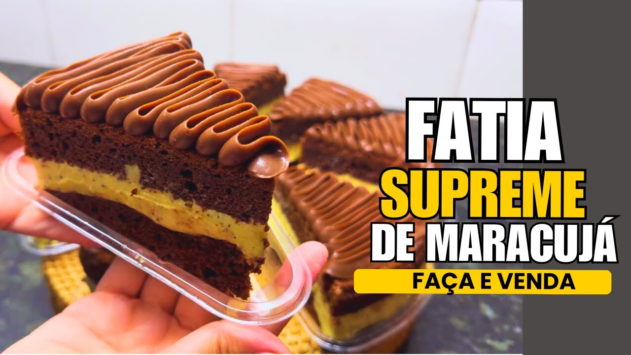 Fatia Supreme de Chocolate com Maracujá