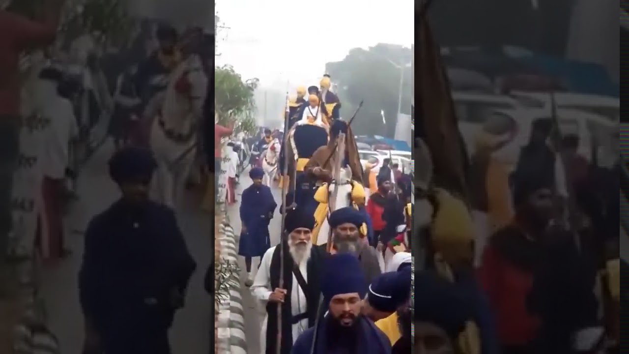 Nihang singh at Delhi Border kisaan majdur  ekta jinda baad