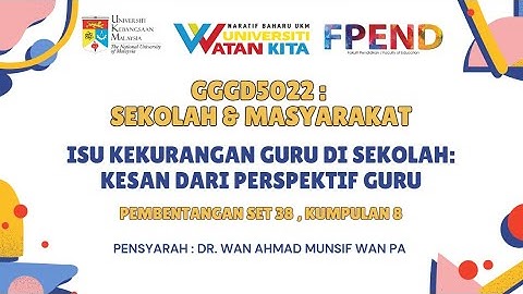 ISU KEKURANGAN GURU: KESAN DARI PERSPEKTIF GURU