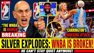 🔴LIVE:Adam Silver GOES OFF: The WNBA Is BROKEN! Calls Out Carrington's SHOCKING Attack!