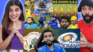 DHONI 3 BALLS 3 SIXES 🥵🔥 ROHIT SHARMA CENTURY | MI VS CSK 2024