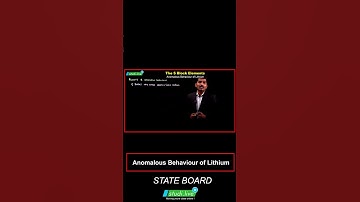 The S block element || Anomalous Behavior of Lithium || #youtube #rvideo #education #chemistry