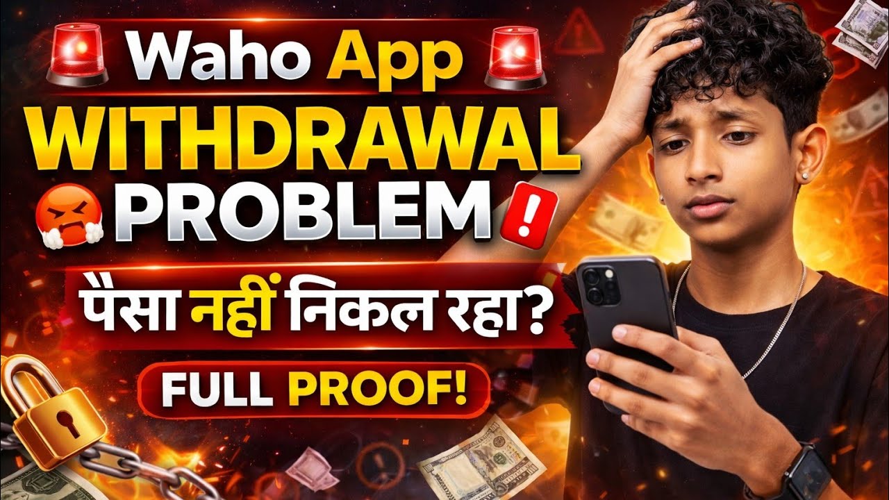 Waho app me withdrawal problem ! The system has not yet ena bled withdrawal ! Waho Customer Care 