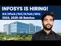 INFOSYS Mass Hiring Freshers || Infosys Hiring Freshers 2026 | Final Year & Graduates Eligible