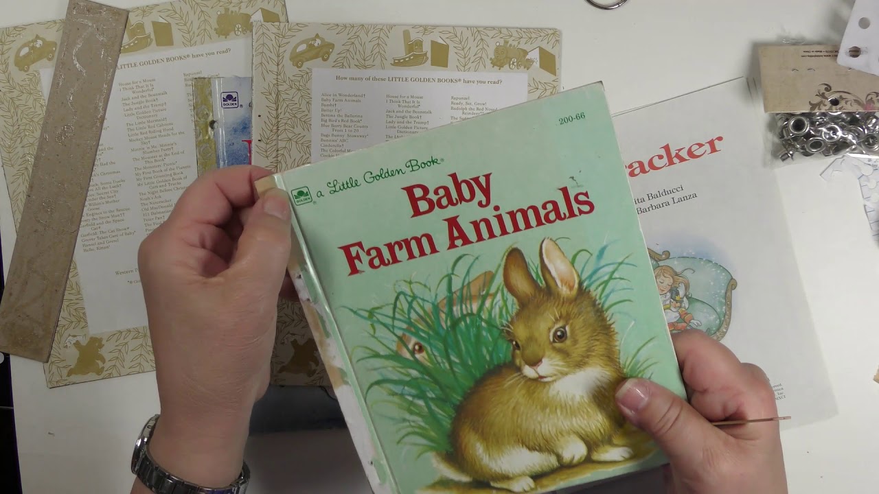 Little Golden Book Ring Binding Tutorial YouTube