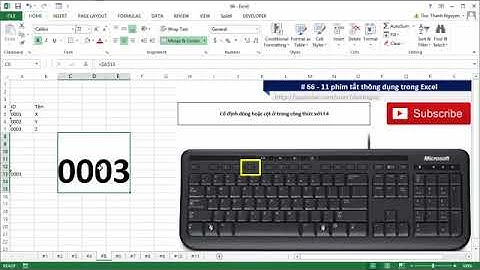 #66   Các phím tắt thông dụng trong Excel