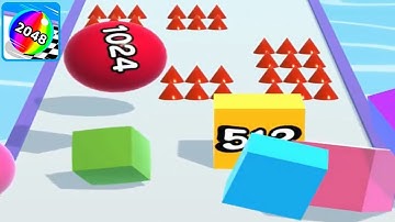 Ball Run 2048 ! All Levels Gameplay (1033-1040) android, ios