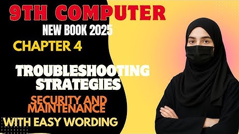 Security and maintenance | 9th class computer chapter 4
