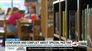 VIDEO: Special board meeting to discuss Charleston Co. superintendent