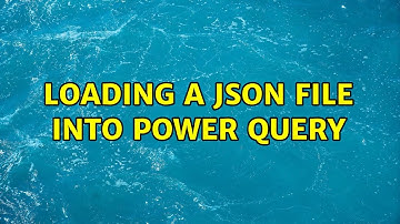 Loading a json file into Power Query