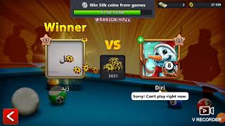 لعبت 8 Ball pool مع Diri واربحت اللعبة على 5000 من اول دقيقة|بلياردو بلياردو باحتراف screenshot 3