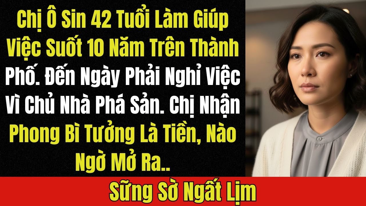 Chị Ô Sin 42 Tuổi Làm Giúp Việc 10 Năm Trên Thành Phố. Đến Ngày Phải Nghỉ Việc Vì Chủ nhà phá sản ..