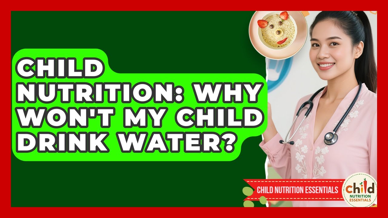 Child Nutrition: Why Won't My Child Drink Water? - Child Nutrition Essentials