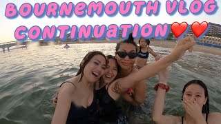 9pm swim at beach | bournemouth |Tibetan vlogger london | Tenzdoll |