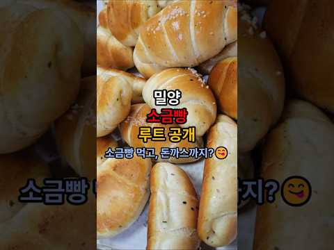 “소금빵 먹고, 돈까스까지? 😋”“밀양 소금빵 루트 공개🔥”#밀양맛집 #소금빵