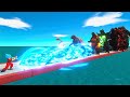 Final Form Godzilla 10 Levels VS Superhero Army – Can They Survive? | Animal Revolt Battle Simulator