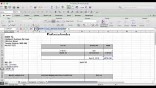 Excel Tip:  VLOOKUP Function Used on Proforma Invoice