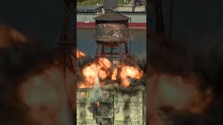 Rooftop Water Tower Blown to Bits in Portland Demolition