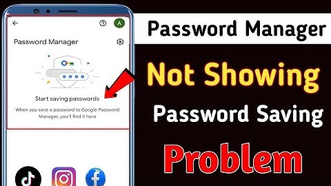 Password manager not working 2024 || Password manager Save password not showing problem 2024