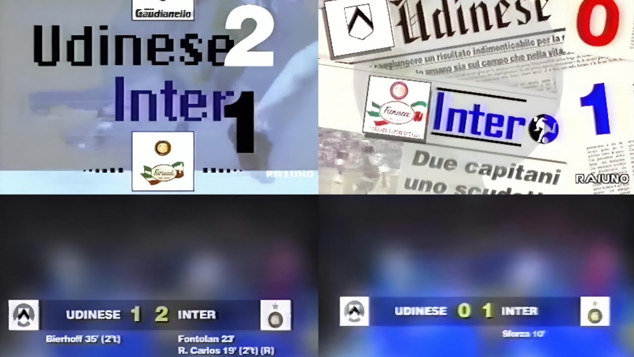 Udinese-Inter anni '90 - Domenica Sportiva 