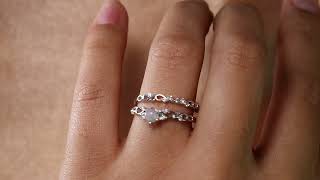 Unique6mm RoundCut Fire Opal OpenCut Filigree Wedding Ring Set with Matching Scrollwork Wedding Band