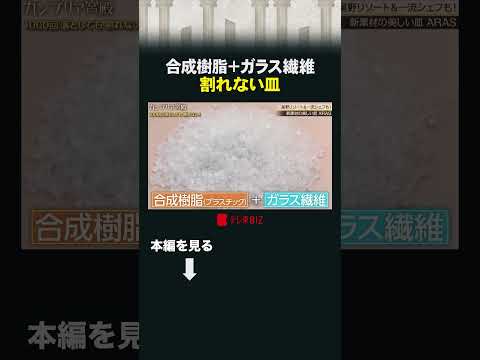 合成樹脂＋ガラス繊維 割れない皿 #カンブリア宮殿 #ARAS #皿 # 特殊な素材 #割れない
