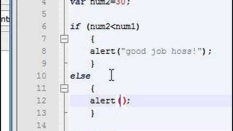 Javascript Tutorial - 9 - If Else Statement