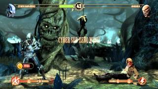 Mortal Kombat Komplete Edition PC gameplay Cyber Sub Zero vs Baraka