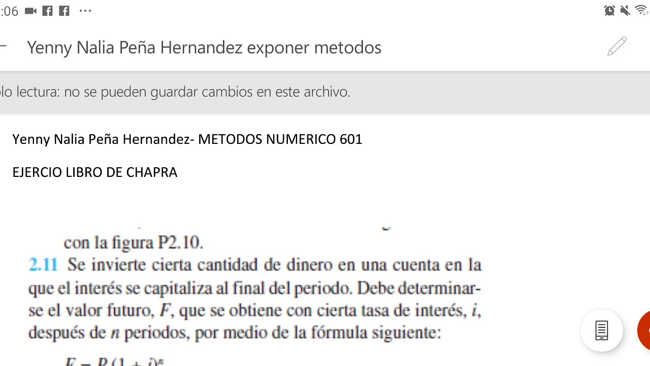 Ejercicio 2.11 libro de chapra en python - YouTube