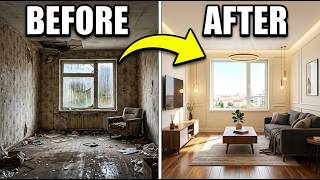 Soviet-Era Apartment to Luxury 5-Room Home Full Transformation AI-Generated