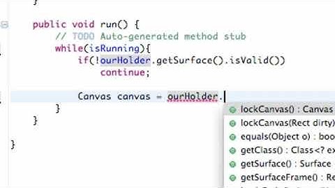 Android Application Development Tutorial   69   Locking and Unlocking a Canvas | Mobile Application