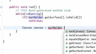 Celebrity Android Application Development Tutorial   69   Locking and Unlocking a Canvas | Mobile Application Profile
