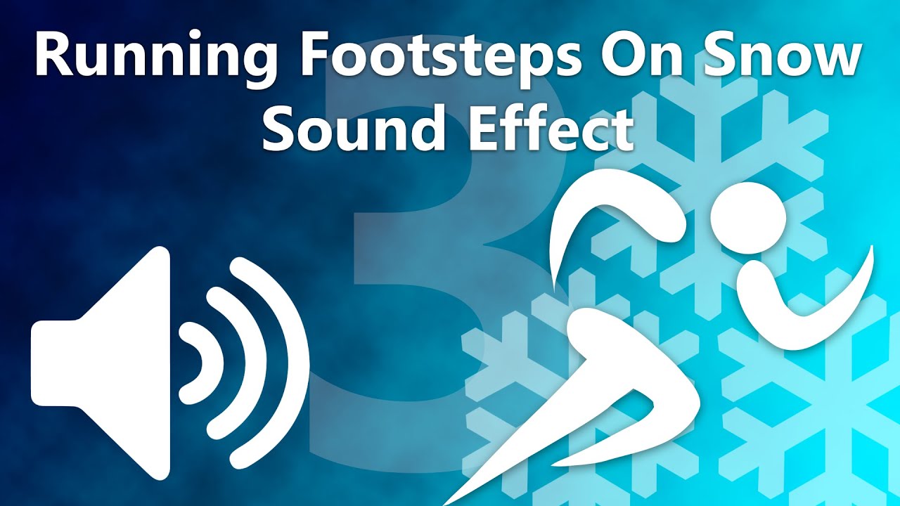 Running Footsteps On Snow Sound Effect 3 YouTube