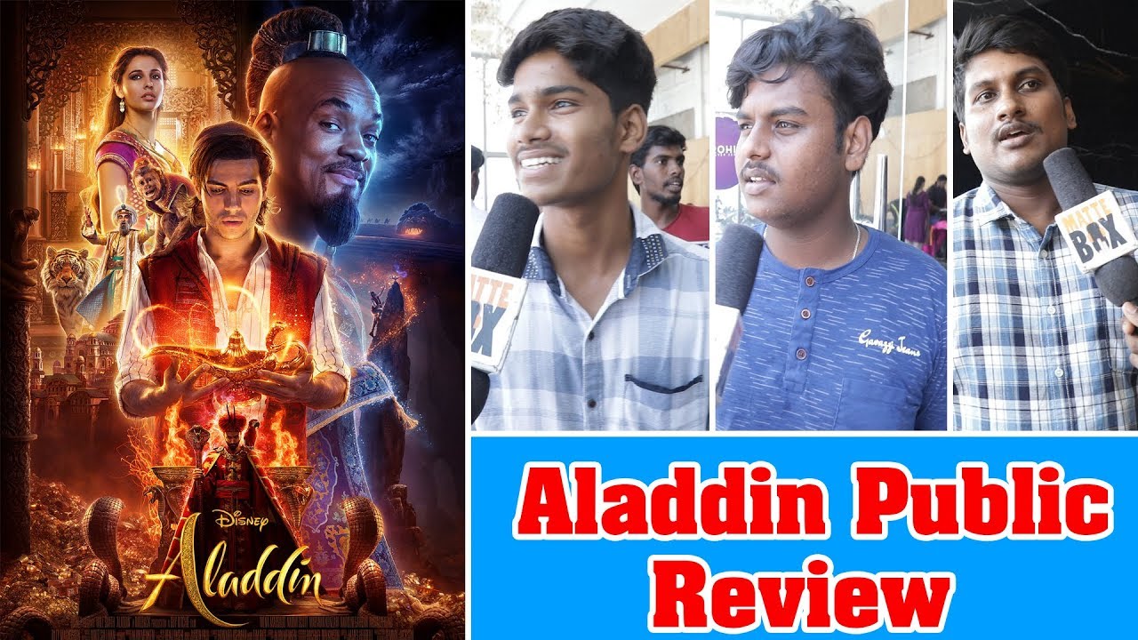 Aladdin Movie Public Review | Aladdin public opinion | review with alaudeen | matte box