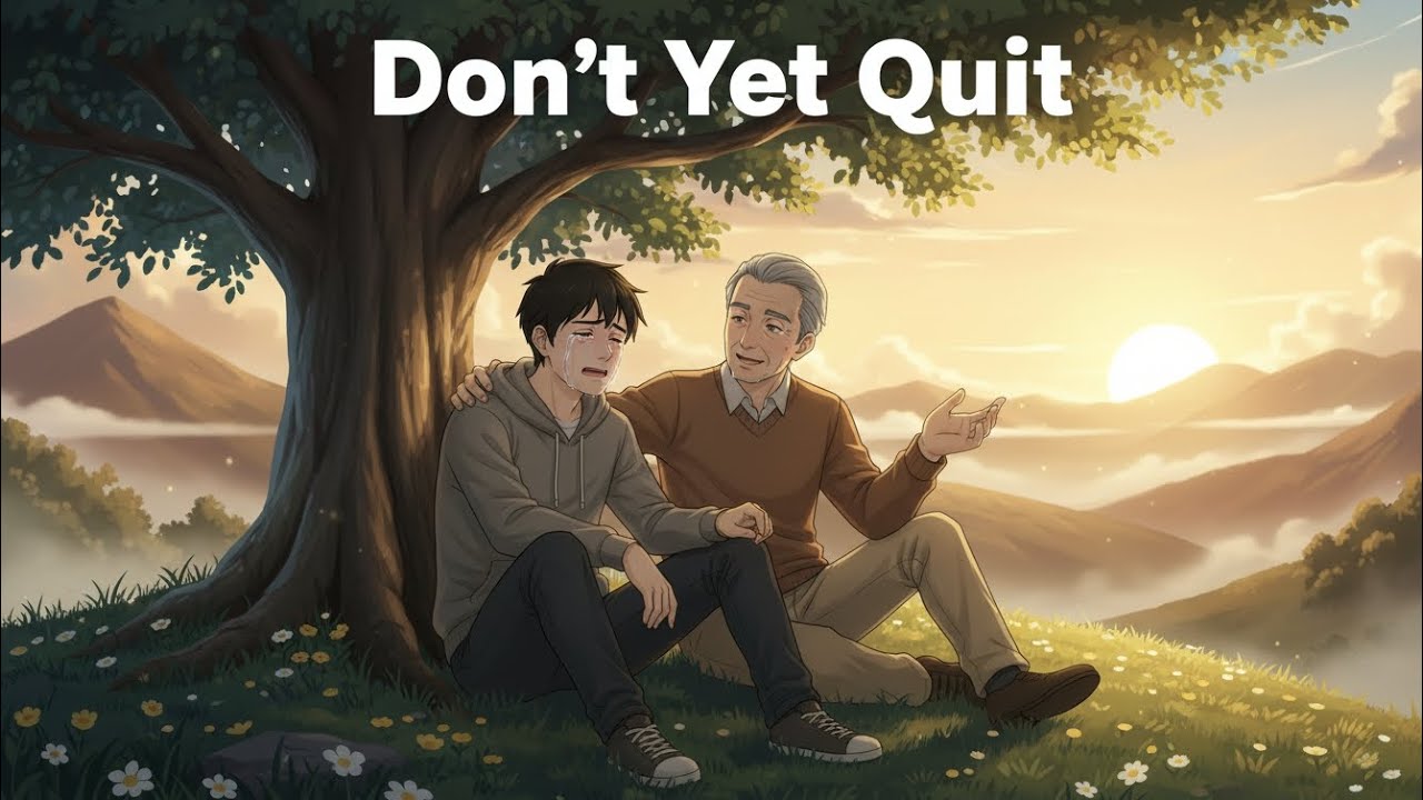 Don't yet quit. Motivational story 