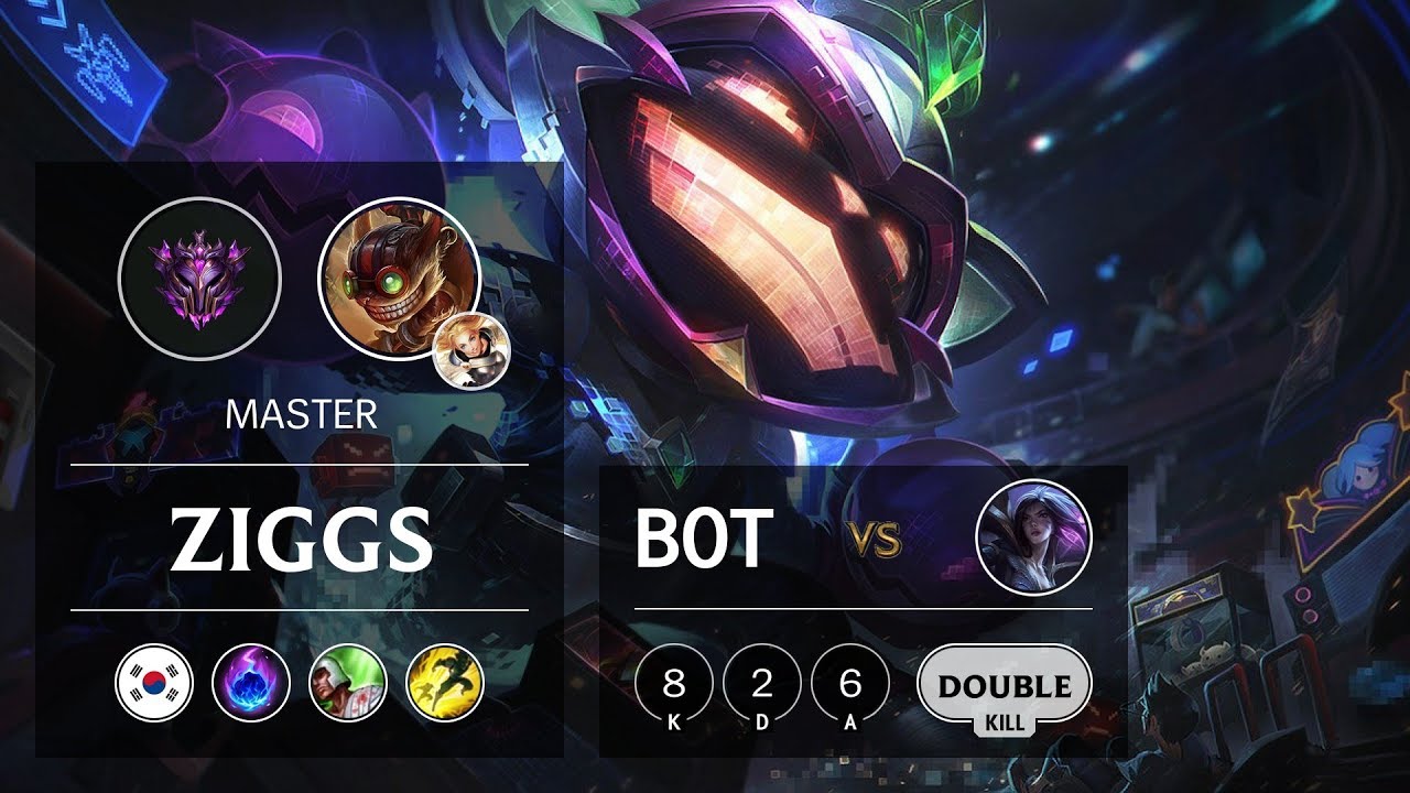 Ziggs Bot vs Kai'Sa - KR Master Patch 9.14