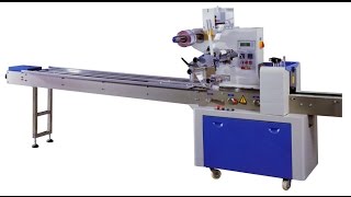 down paper horizontal packing machines factory automatic 3 sided seal flow wrapping device