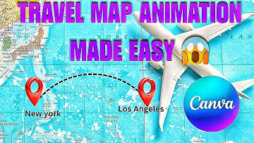 CANVA MAP ANIMATION TUTORIAL 2025| with just your phone and Canva 