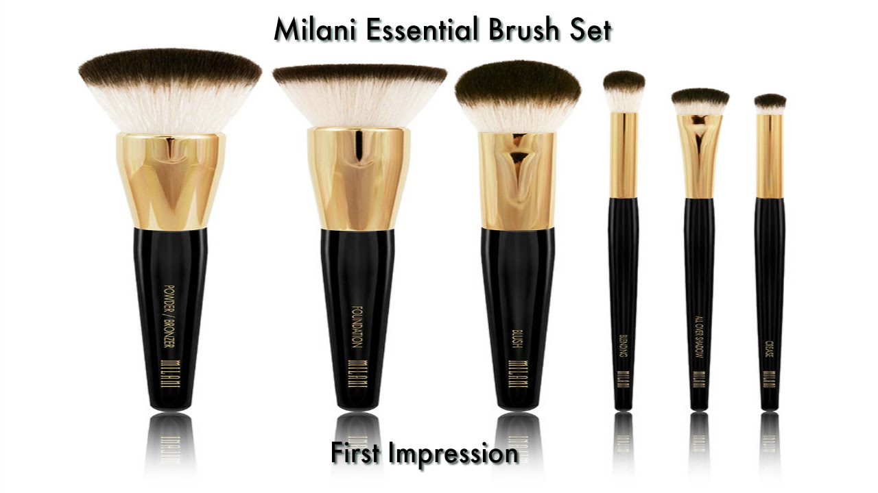 MILANI Essential Brush Set First Impression Product Demo YouTube