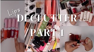 2023 MAKEUP INVENTORY/DECLUTTER PART 1: LIP PRODUCTS