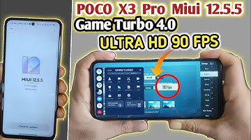 POCO X3 Pro Miui 12.5.5 Update PUBG Test ULTRA HD 90 FPS | Game turbo 4.0